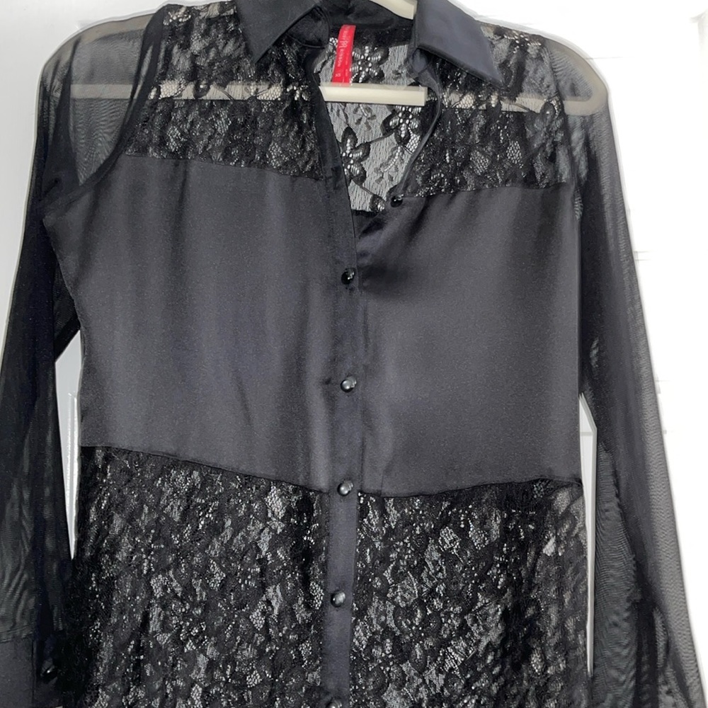 Sexy black blouse